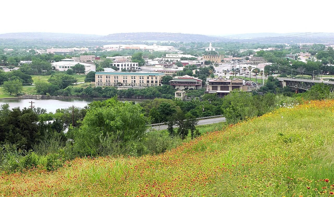 Marble Falls in the Highland Lakes region