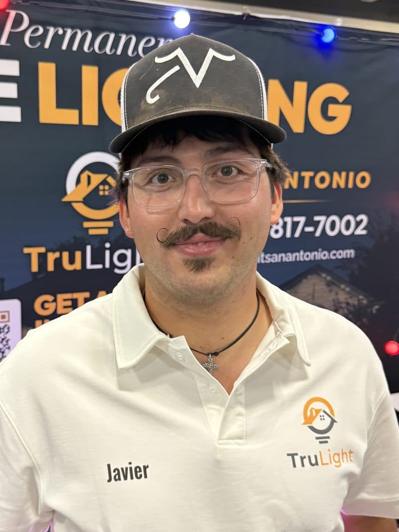 Javier Vargas, TruLight co-owner who runs the San Antonio market, at the TruLight booth